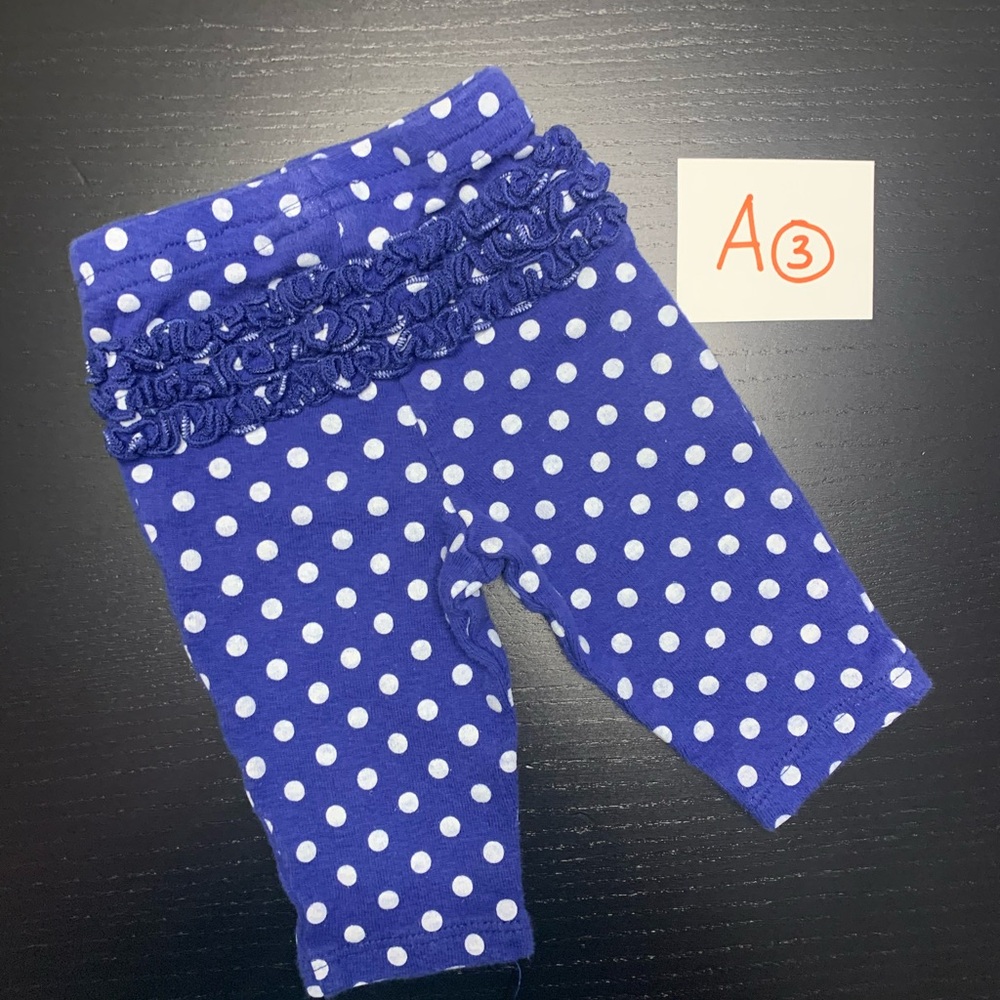 ⭐️5/$10.00⭐️—Carter’s NB Blue Polka Dot Casual Bottoms